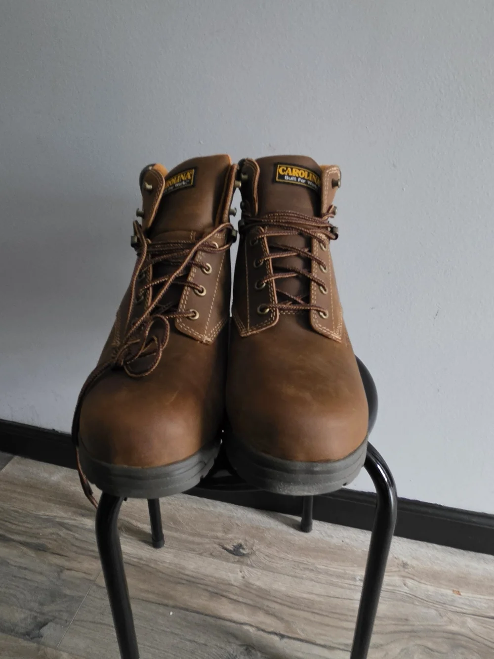 Carolina Men's Brown Work Boots - Rugged Lace-Up Safety Boot